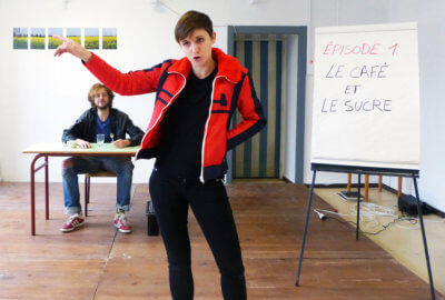 Représentation de The Lulu Projekt dans une école par le Ring Théâtre